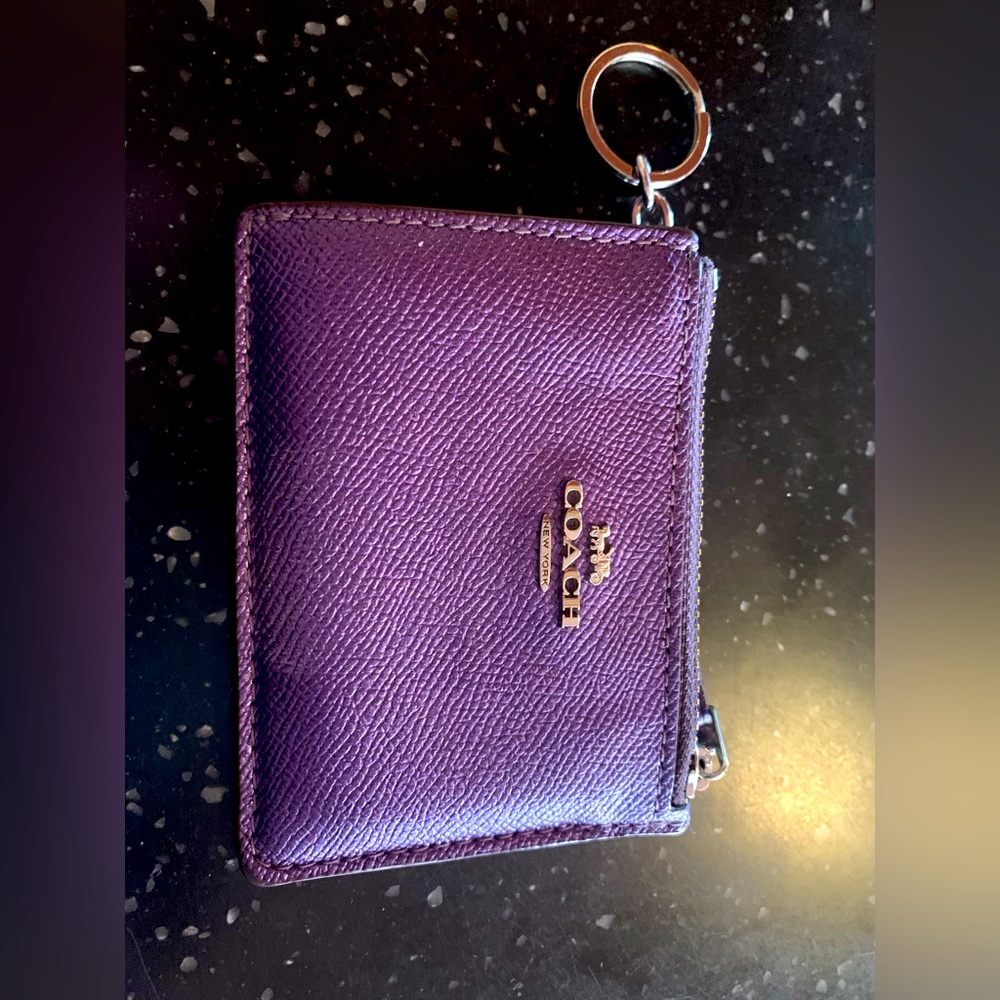 EUC Coach keychain card holder